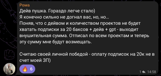 Роман, отзыв в чате потока